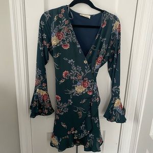 Boutique western style wrap dress